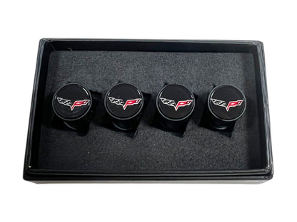 Chevrolet Corvette C6 Carbon Fiber Valve Stem Caps