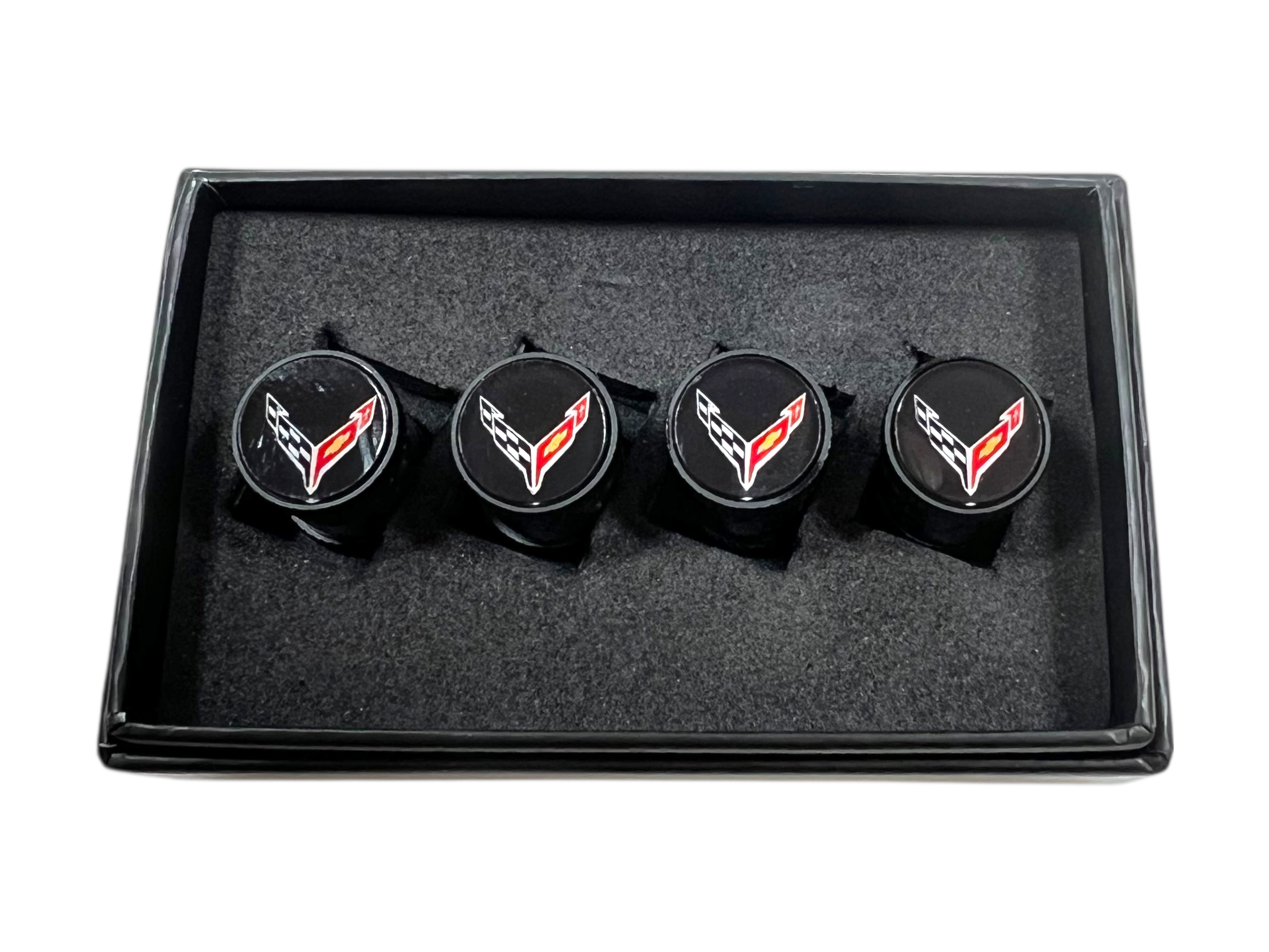 Chevrolet Corvette C8 Carbon Fiber Valve Stem Caps