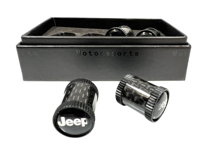 Jeep Carbon Fiber Valve Stem Caps