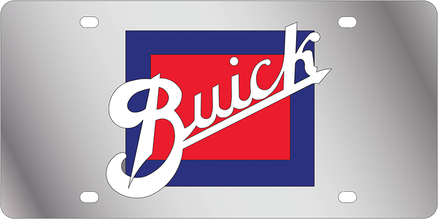 Buick Retro Stainless Steel License Plate