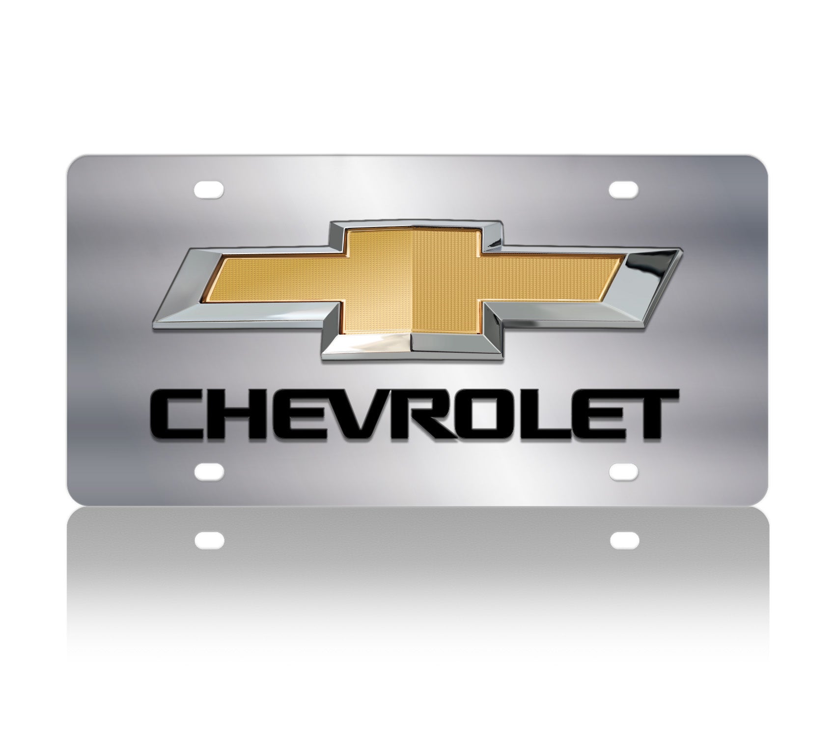 2019 Chevrolet Bowtie Stainless Steel License Plate