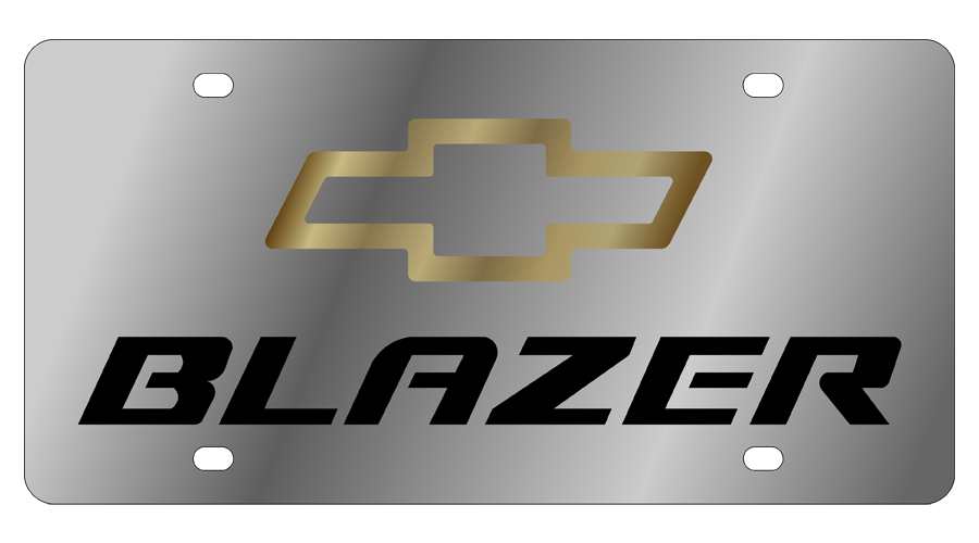 Chevrolet Blazer Stainless Steel License Plate