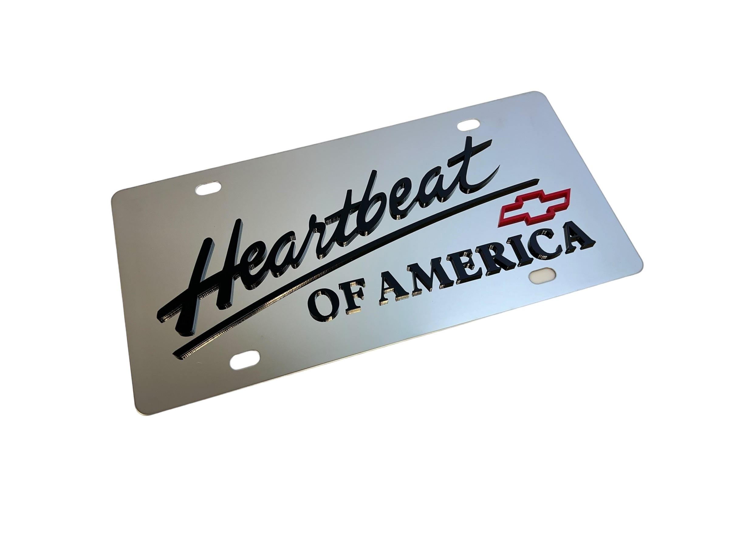 a metal sign that says heartbeat of america