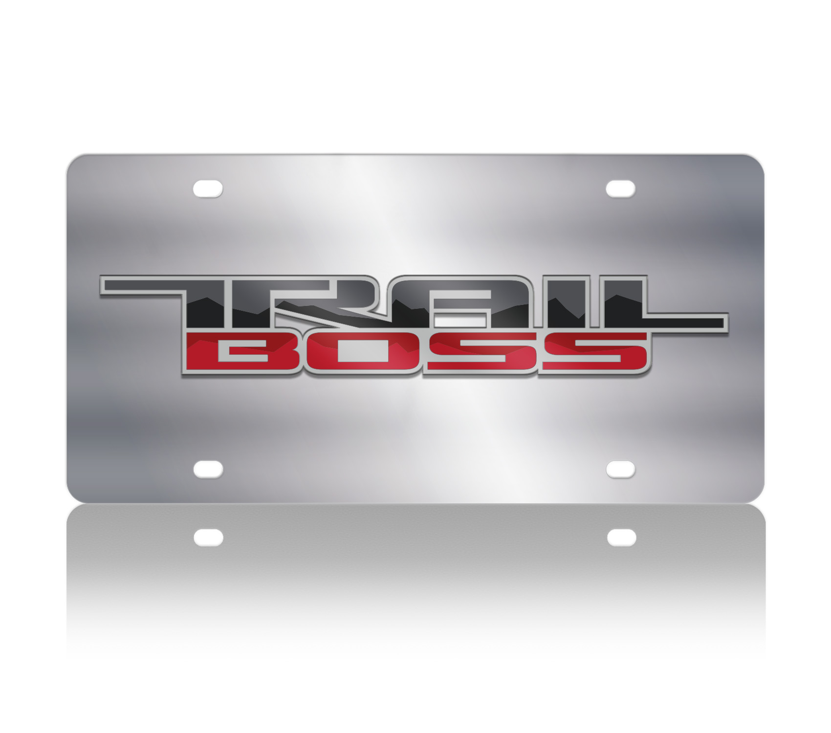 Chevrolet Trail Boss Stainless Steel License Plate