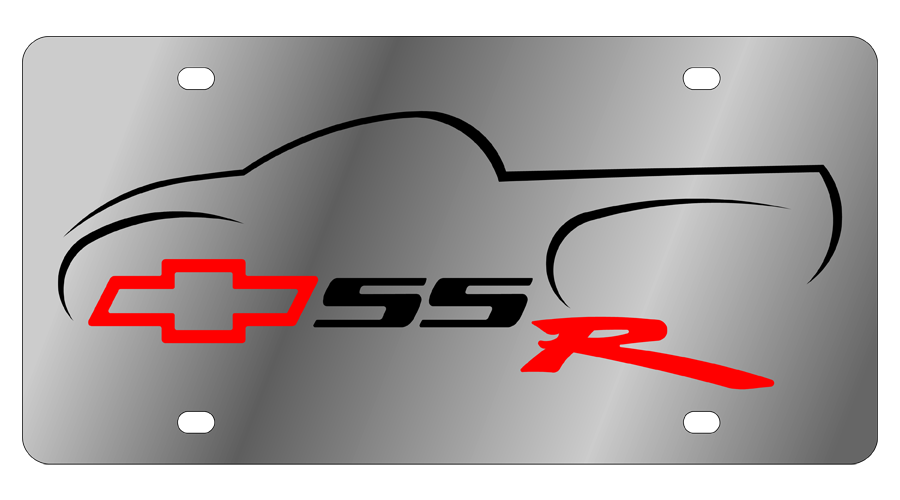 Chevrolet SSR Stainless Steel License Plate