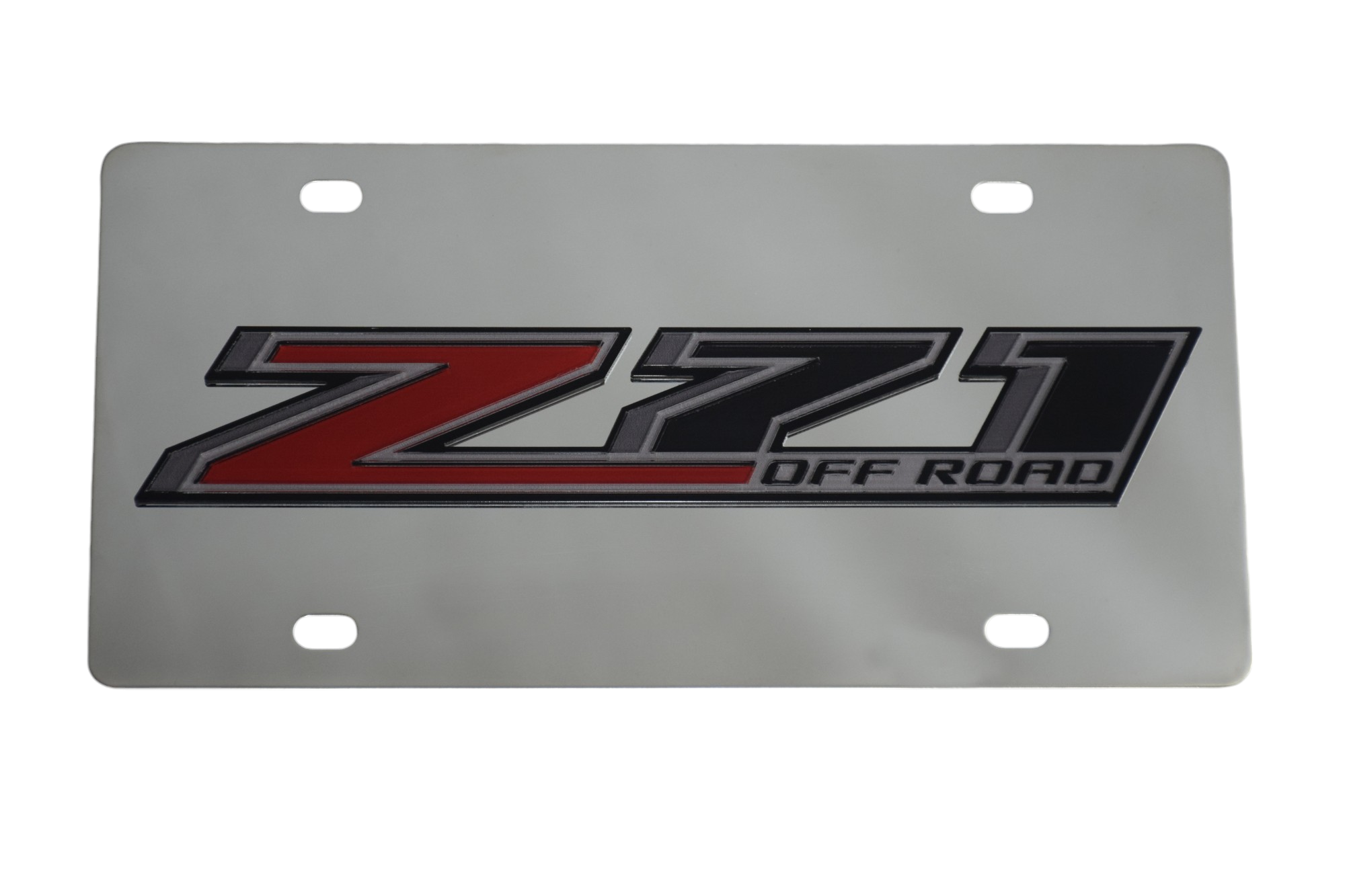 2015 Chevrolet Z71 Off Road Stainless Steel License Plate