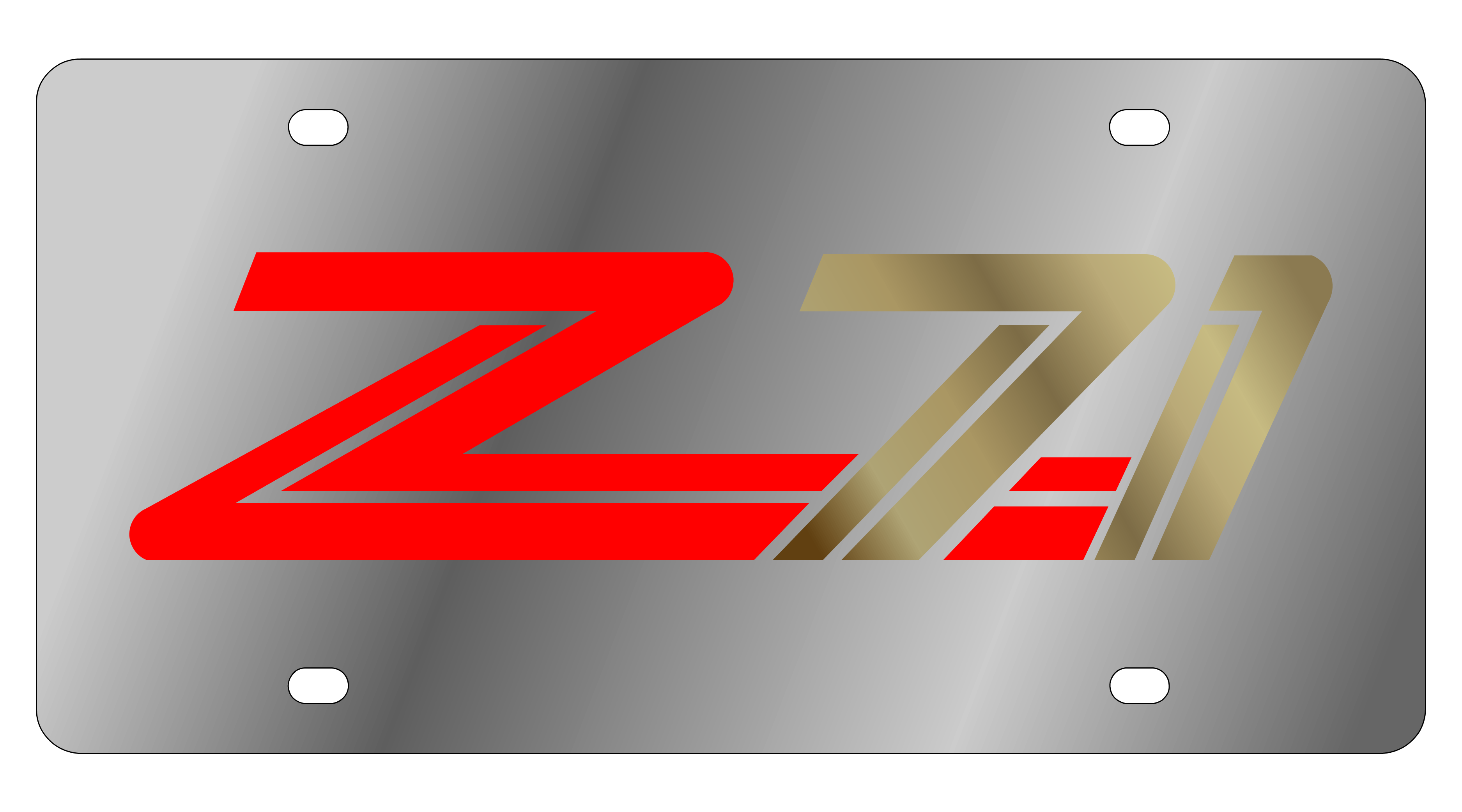 1999 Chevrolet Z71 Stainless Steel License Plate