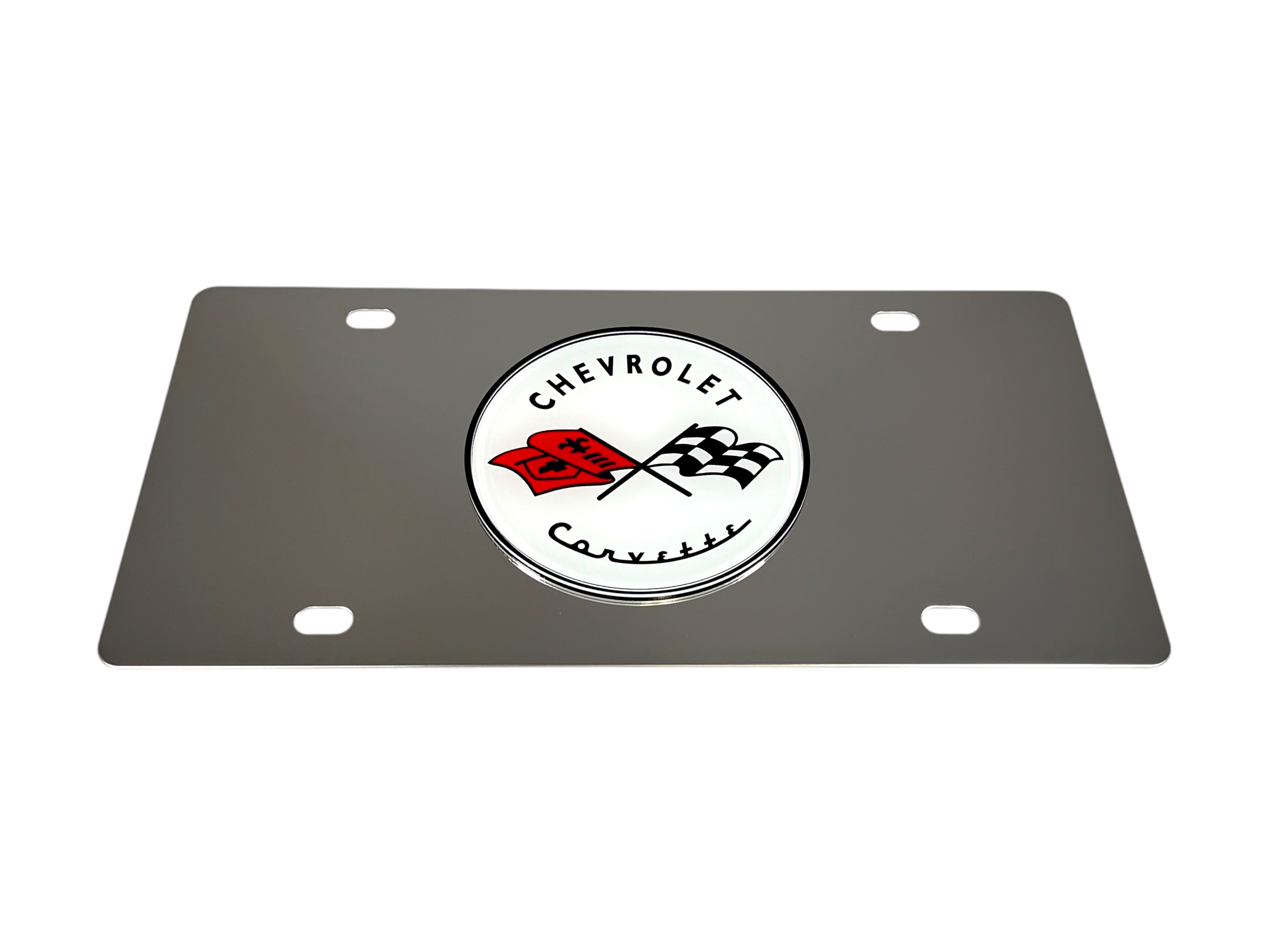 Classic Chevrolet Corvette Stainless Steel License Plate