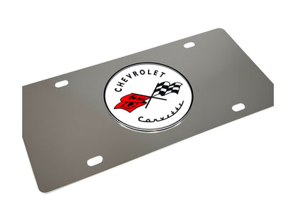 Classic Chevrolet Corvette Stainless Steel License Plate