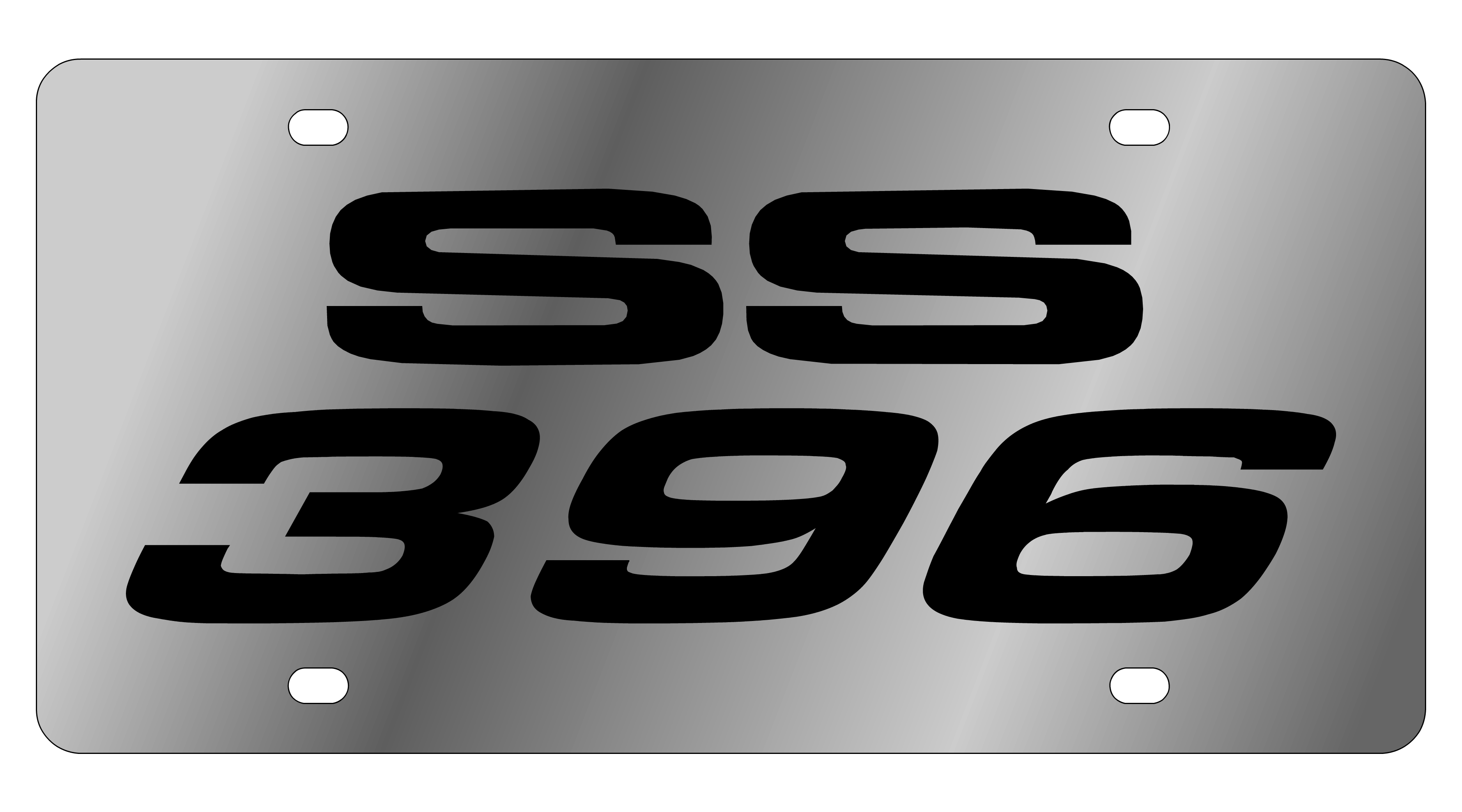 Chevrolet SS 396 Stainless Steel License Plate