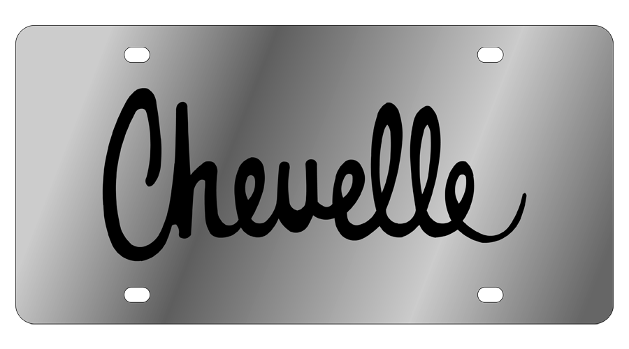 Chevrolet Chevelle Script Stainless Steel License Plate