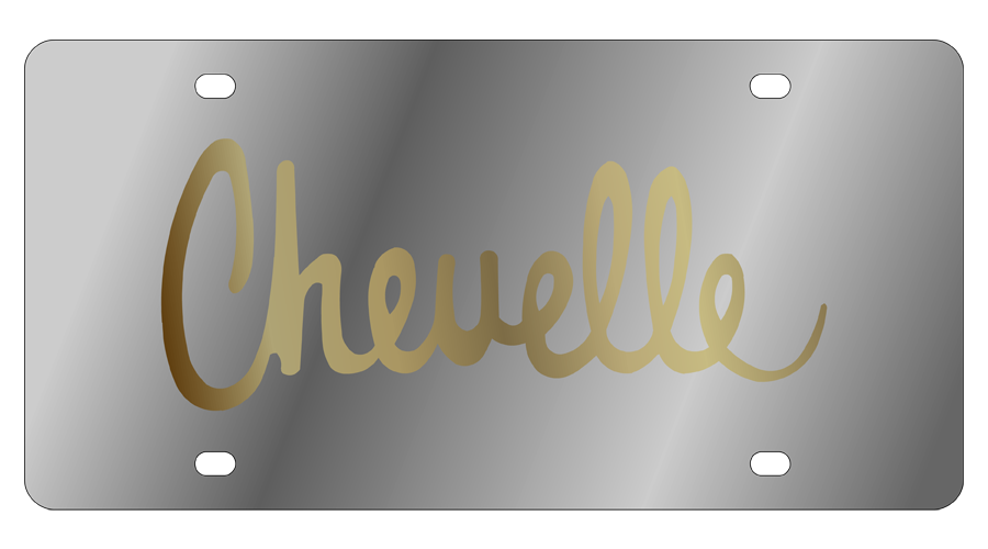 Chevrolet Chevelle Script Stainless Steel License Plate