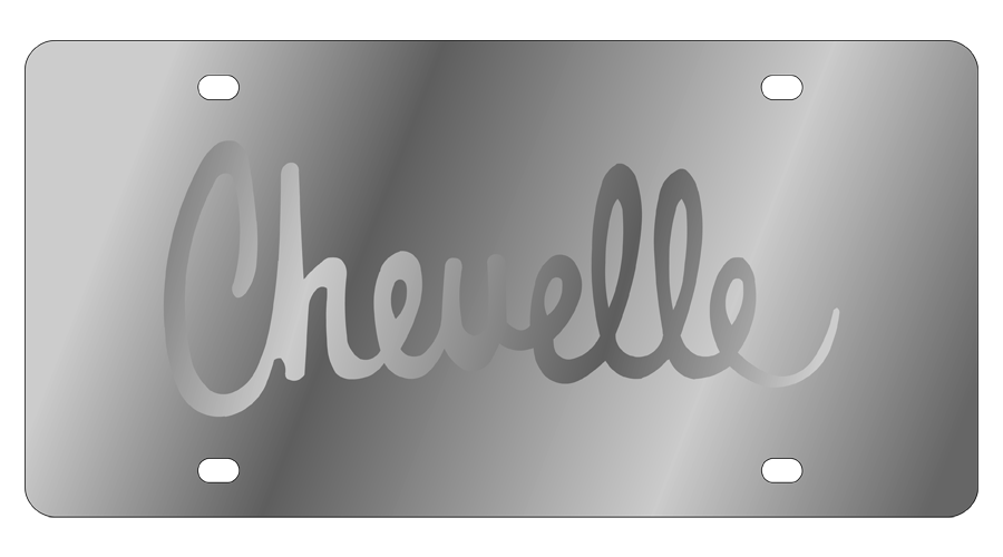 Chevrolet Chevelle Script Stainless Steel License Plate