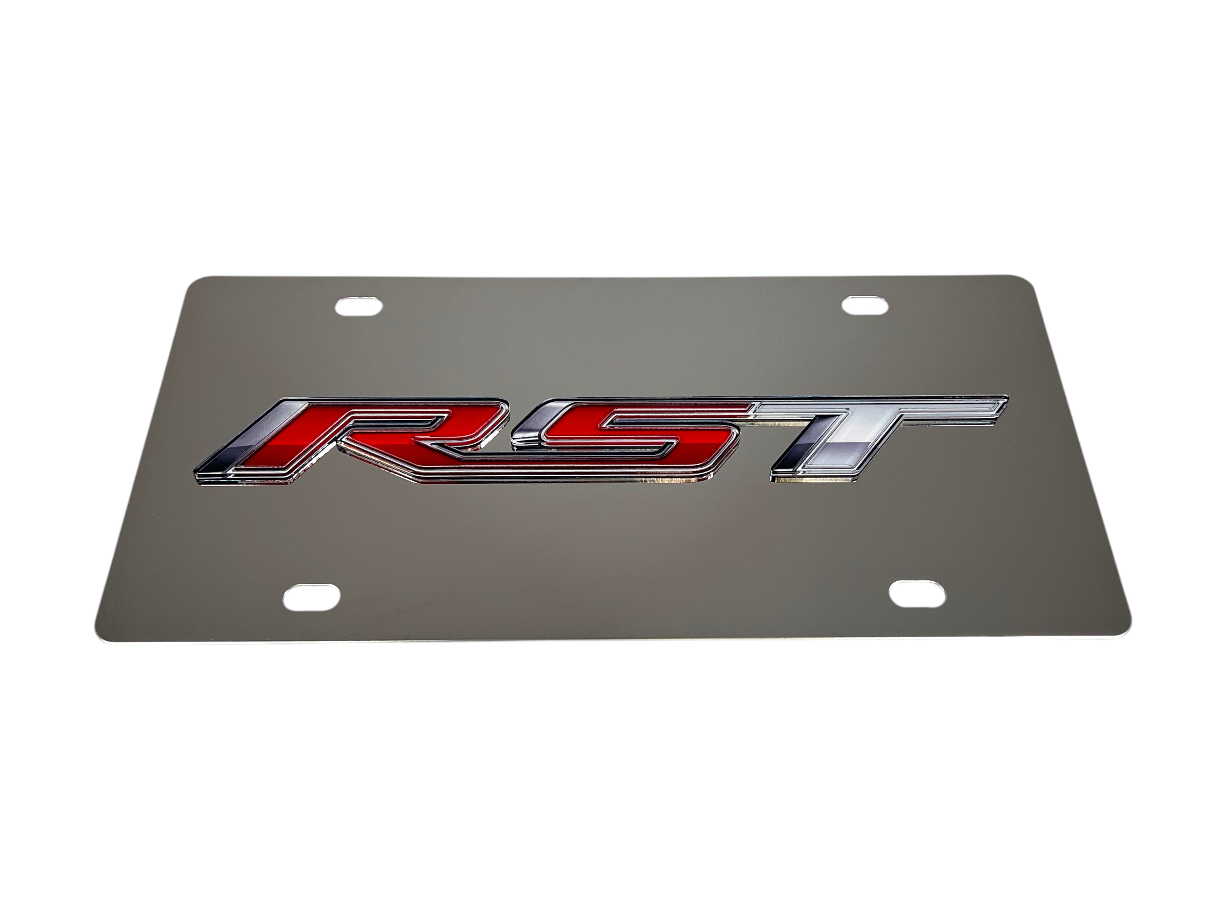 Chevrolet RST Stainless Steel License Plate