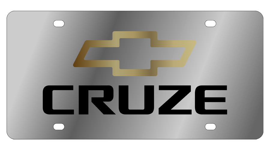 Chevrolet Cruze Stainless Steel License Plate