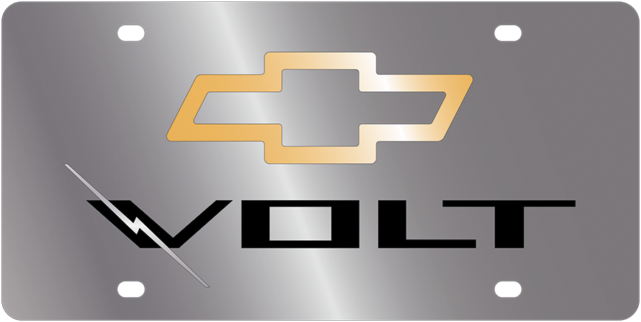 Chevrolet Volt Stainless Steel License Plate