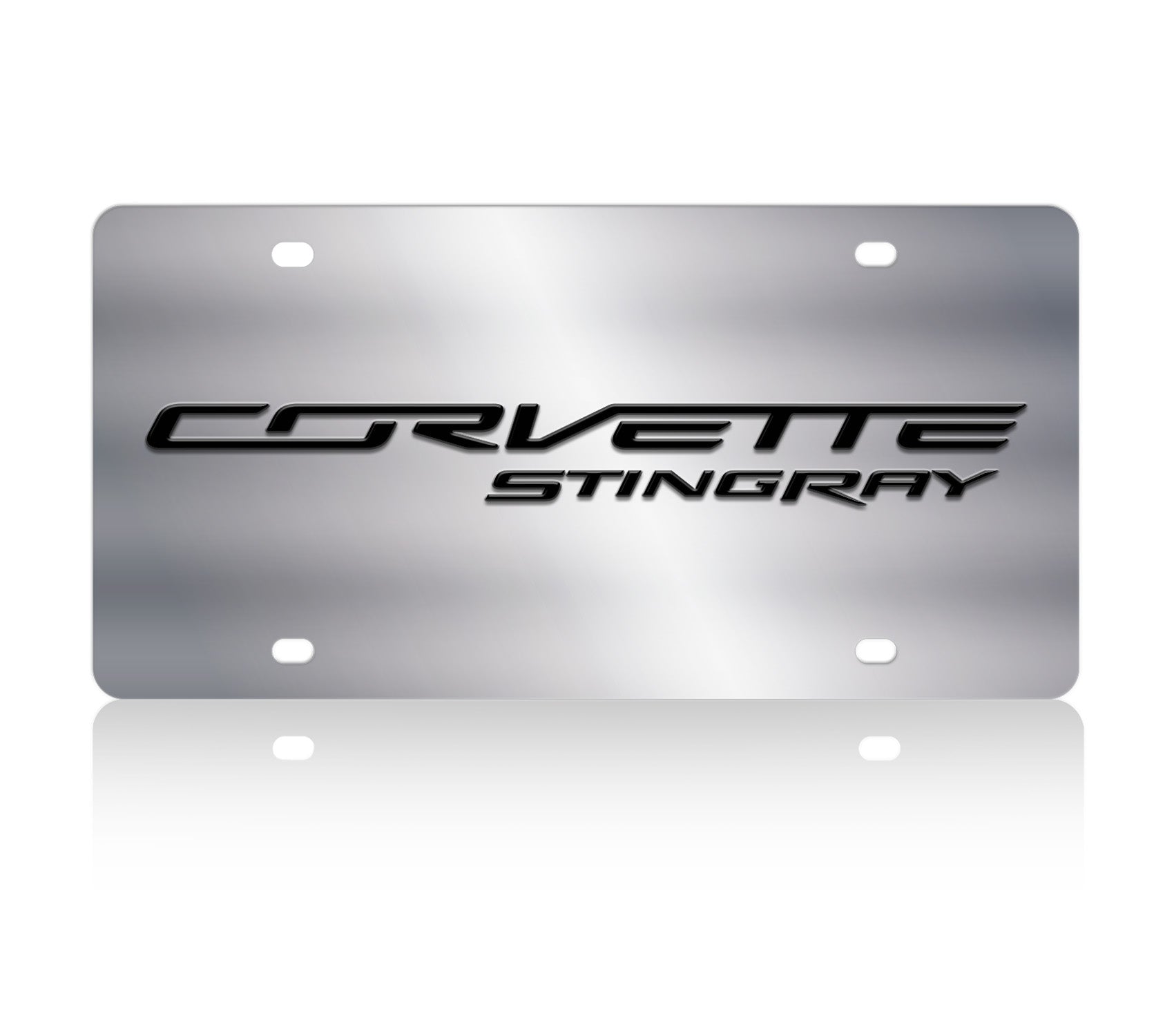 Chevrolet Corvette C7 Stainless Steel License Plate