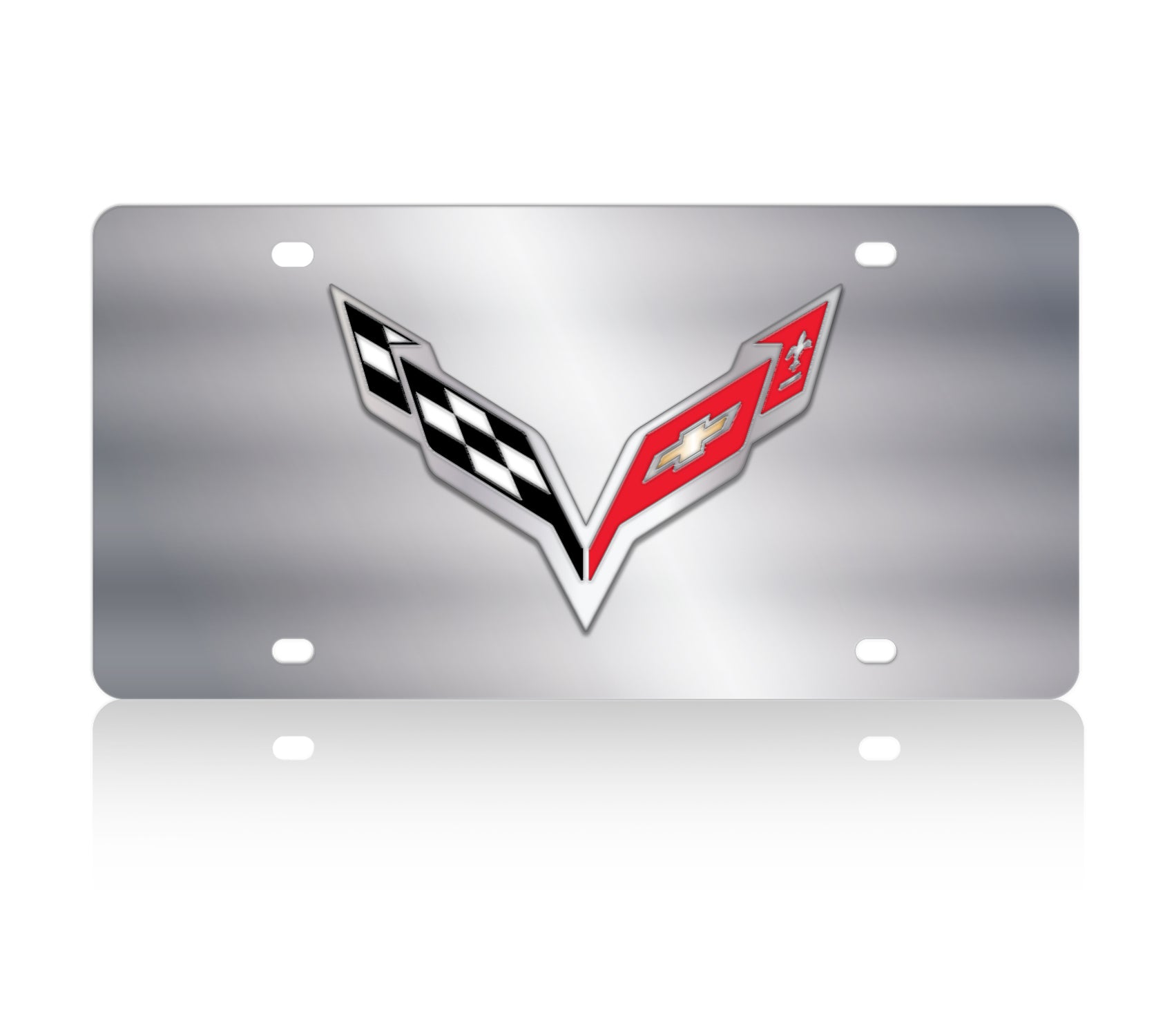 Chevrolet Corvette C7 Stainless Steel License Plate