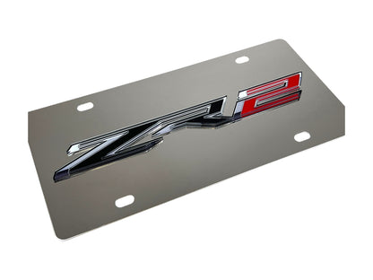 Chevrolet ZR2 Stainless Steel License Plate