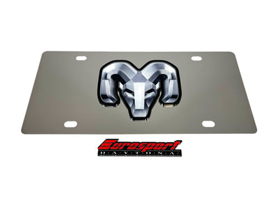 Ram Stainless Steel License Plate