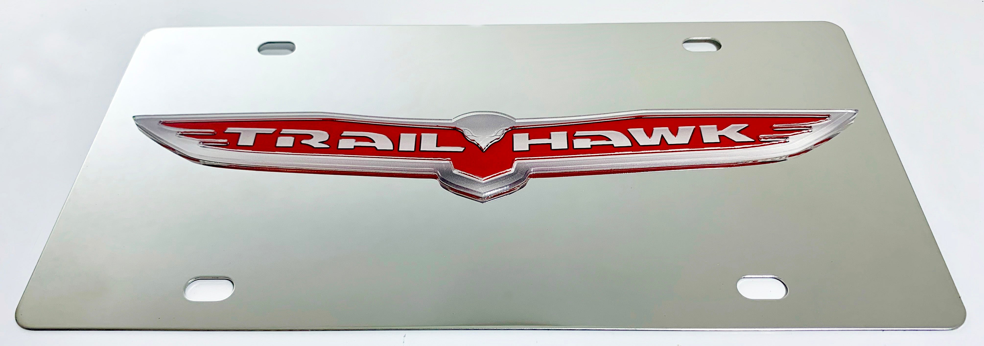 Jeep Trail Hawk Stainless Steel License Plate