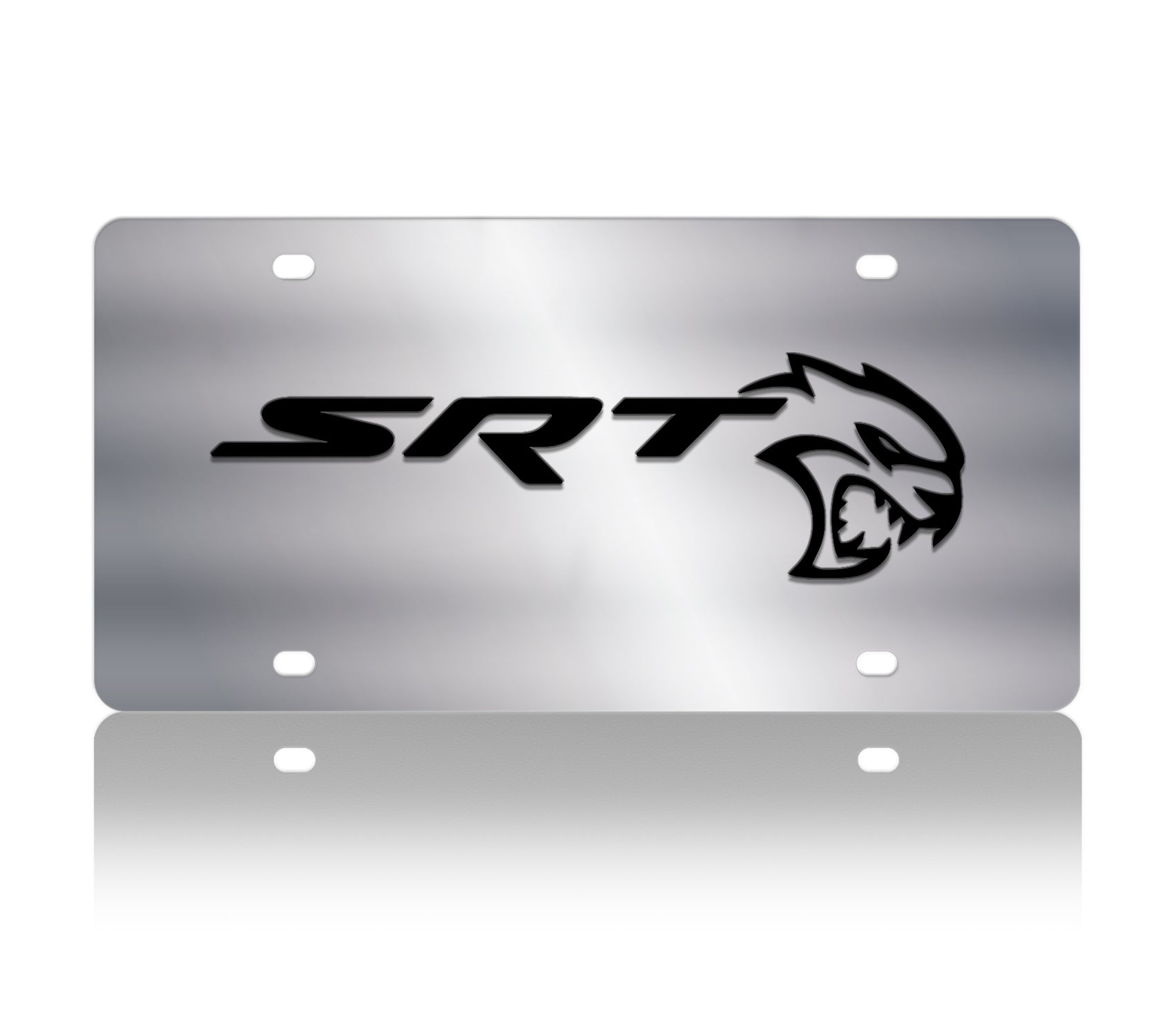 Dodge SRT Hellcat Stainless Steel License Plate