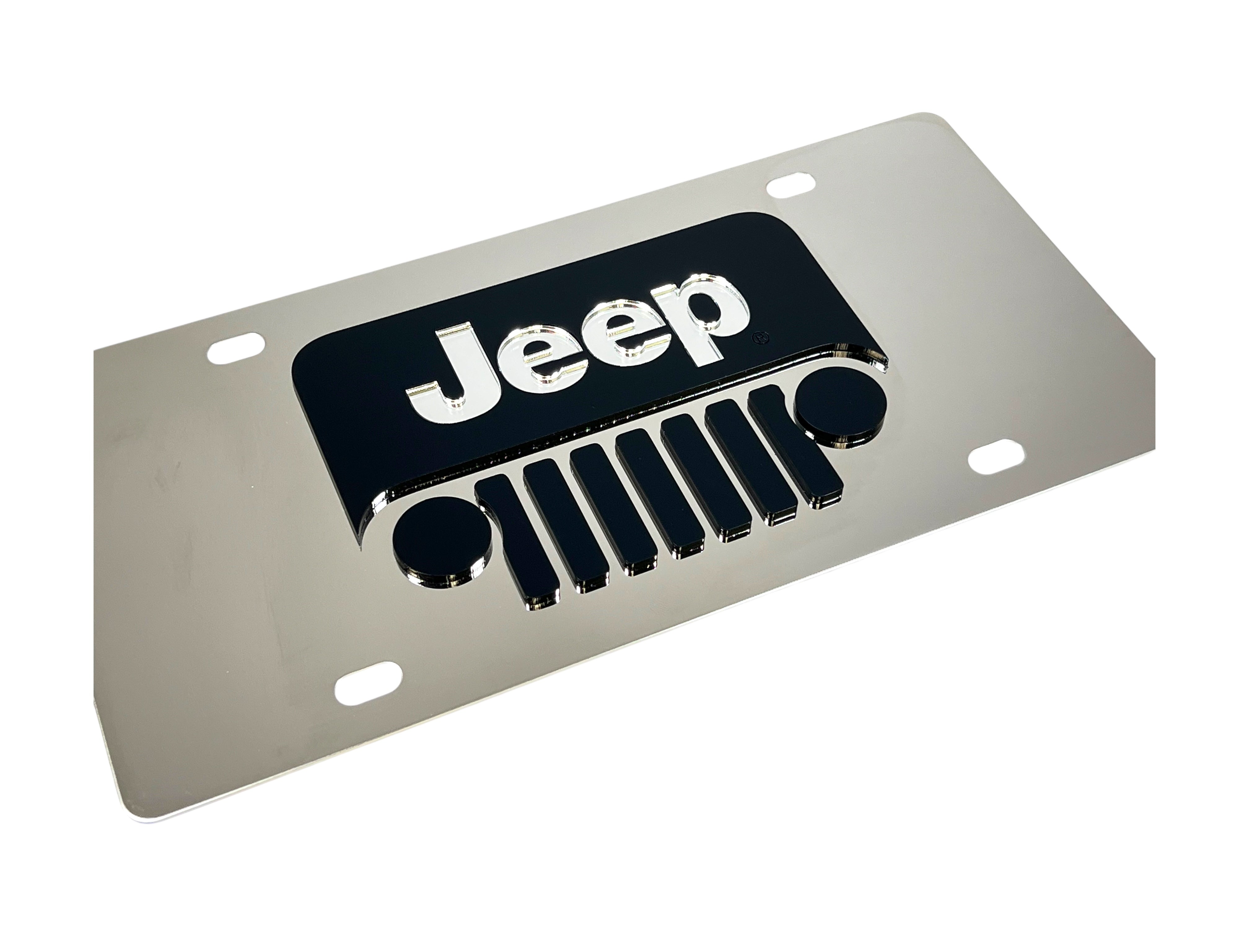 Jeep Grill Stainless Steel License Plate
