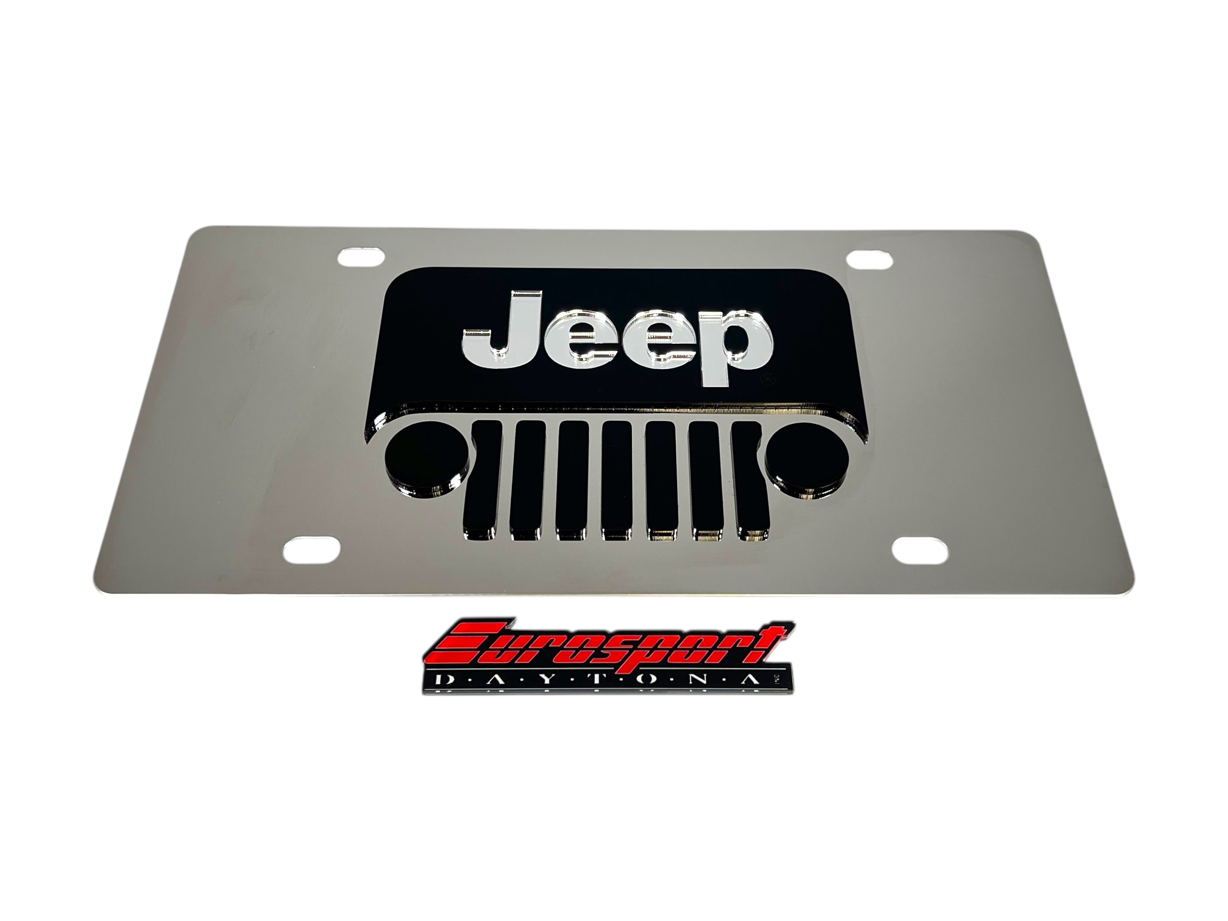 Jeep Grill Stainless Steel License Plate