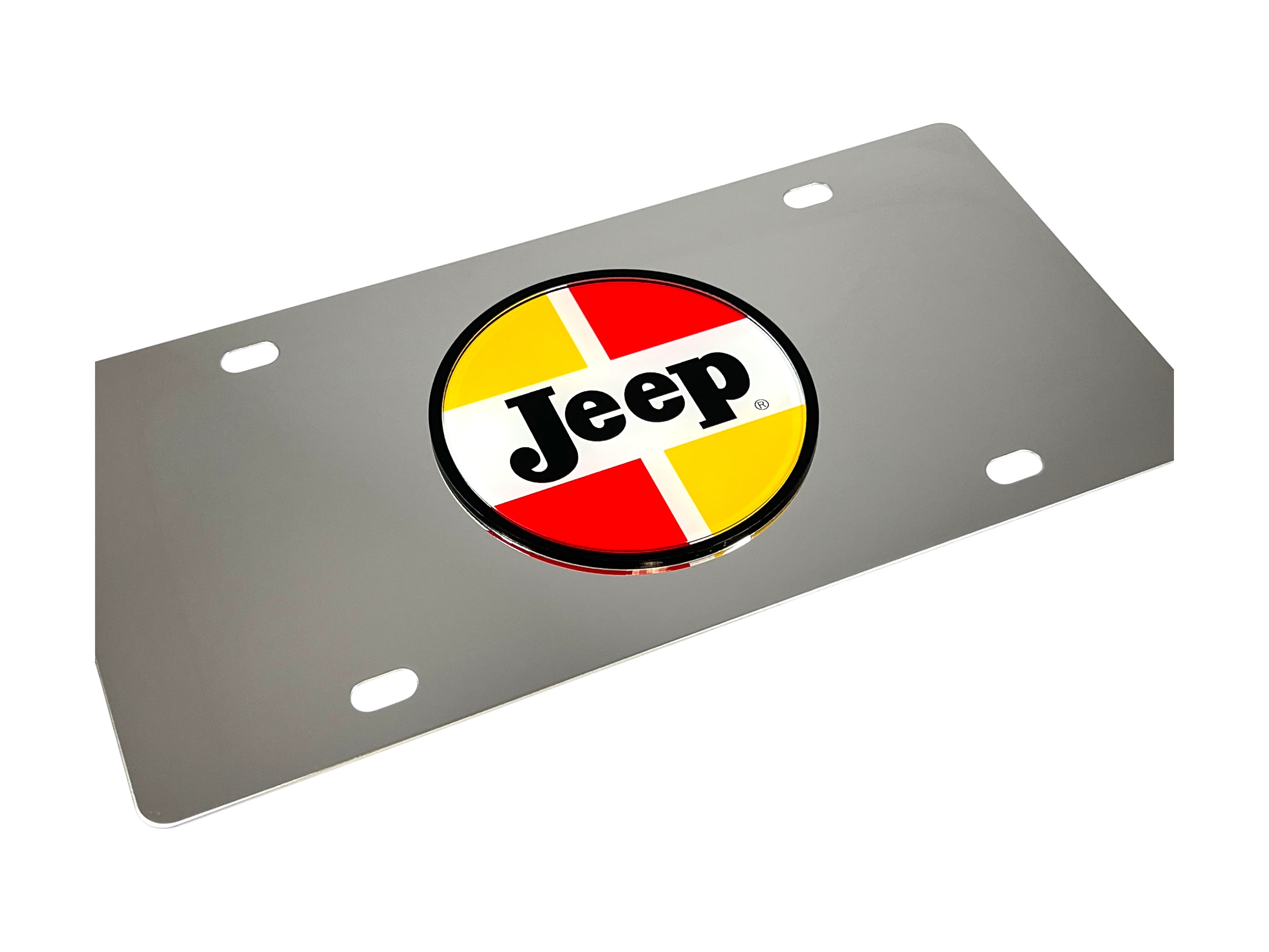 1963-1970 Jeep Classic Logo Stainless Steel License Plate