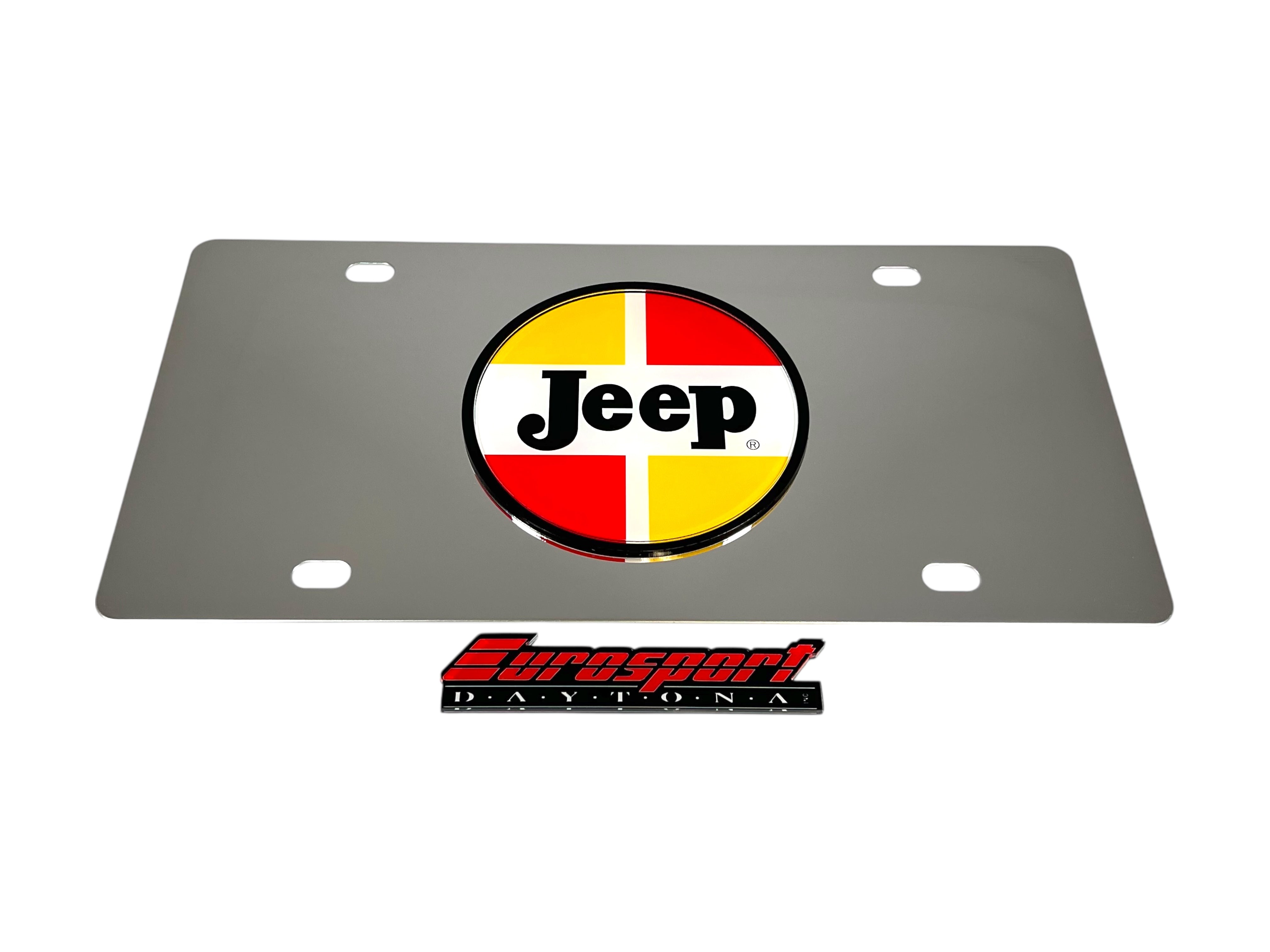1963-1970 Jeep Classic Logo Stainless Steel License Plate
