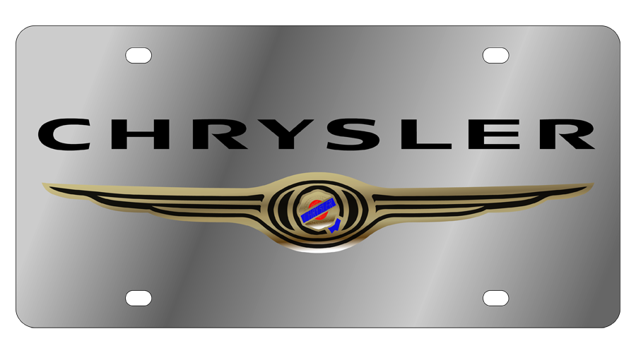 Chrysler Stainless Steel License Plate