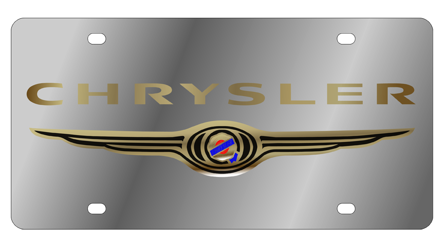 Chrysler Stainless Steel License Plate