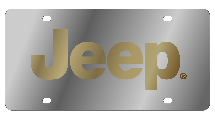 Jeep Stainless Steel License Plate