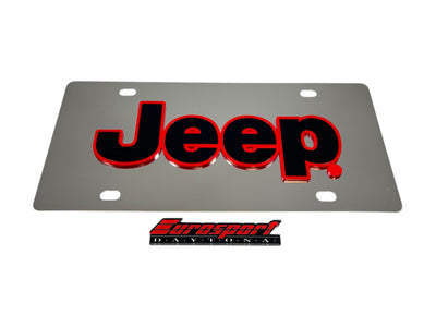 Jeep Stainless Steel License Plate