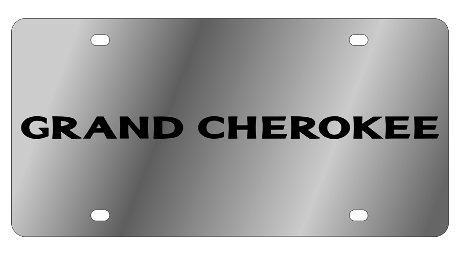 Jeep Grand Cherokee Stainless Steel License Plate