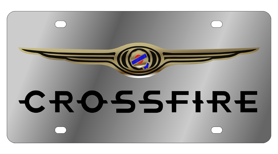 Chrysler Crossfire Stainless Steel License Plate