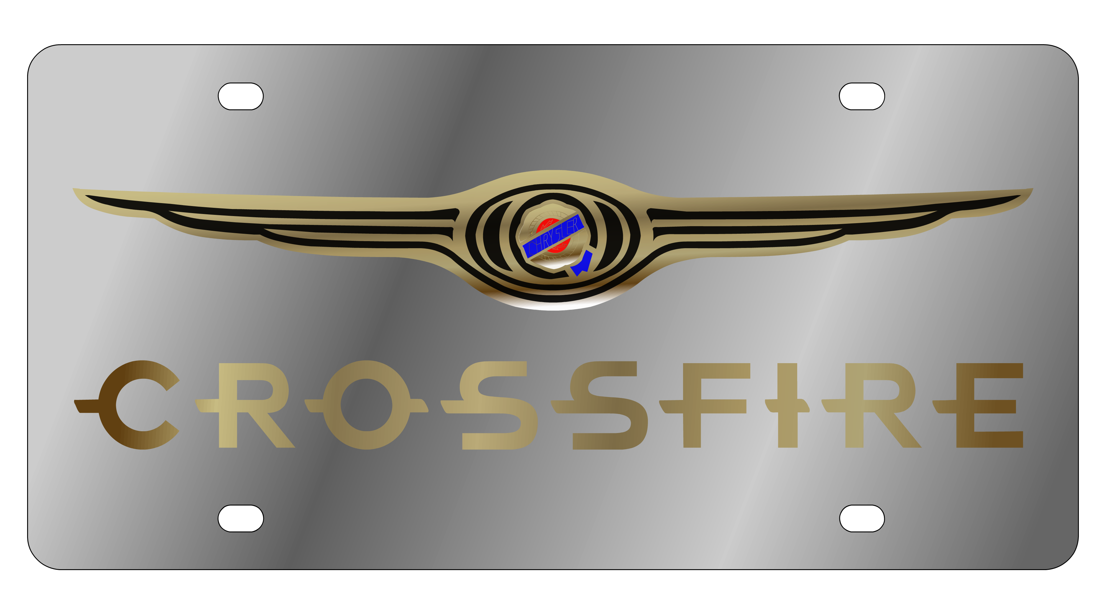 Chrysler Crossfire Stainless Steel License Plate