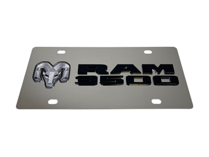 Ram 3500 Stainless Steel License Plate