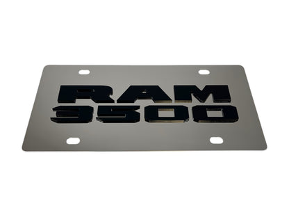 Ram 3500 Stainless Steel License Plate