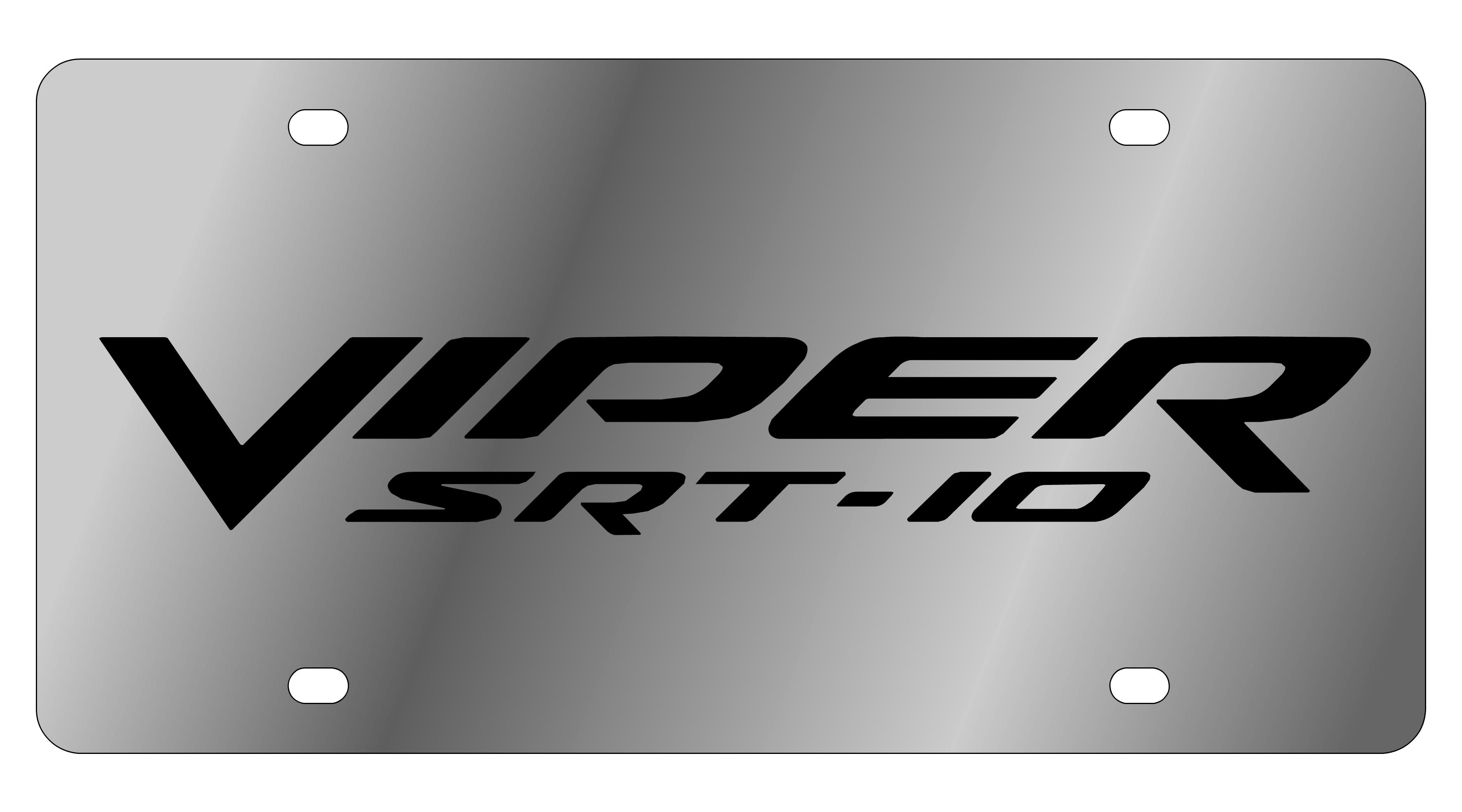 Dodge Viper SRT-10 Stainless Steel License Plate