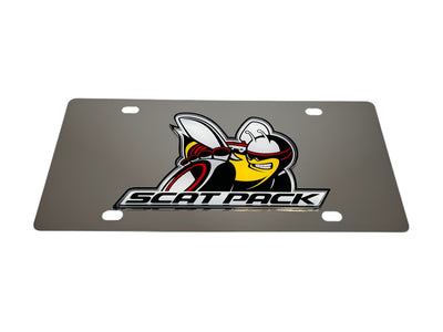 Dodge Scat Pack Stainless Steel License Plate