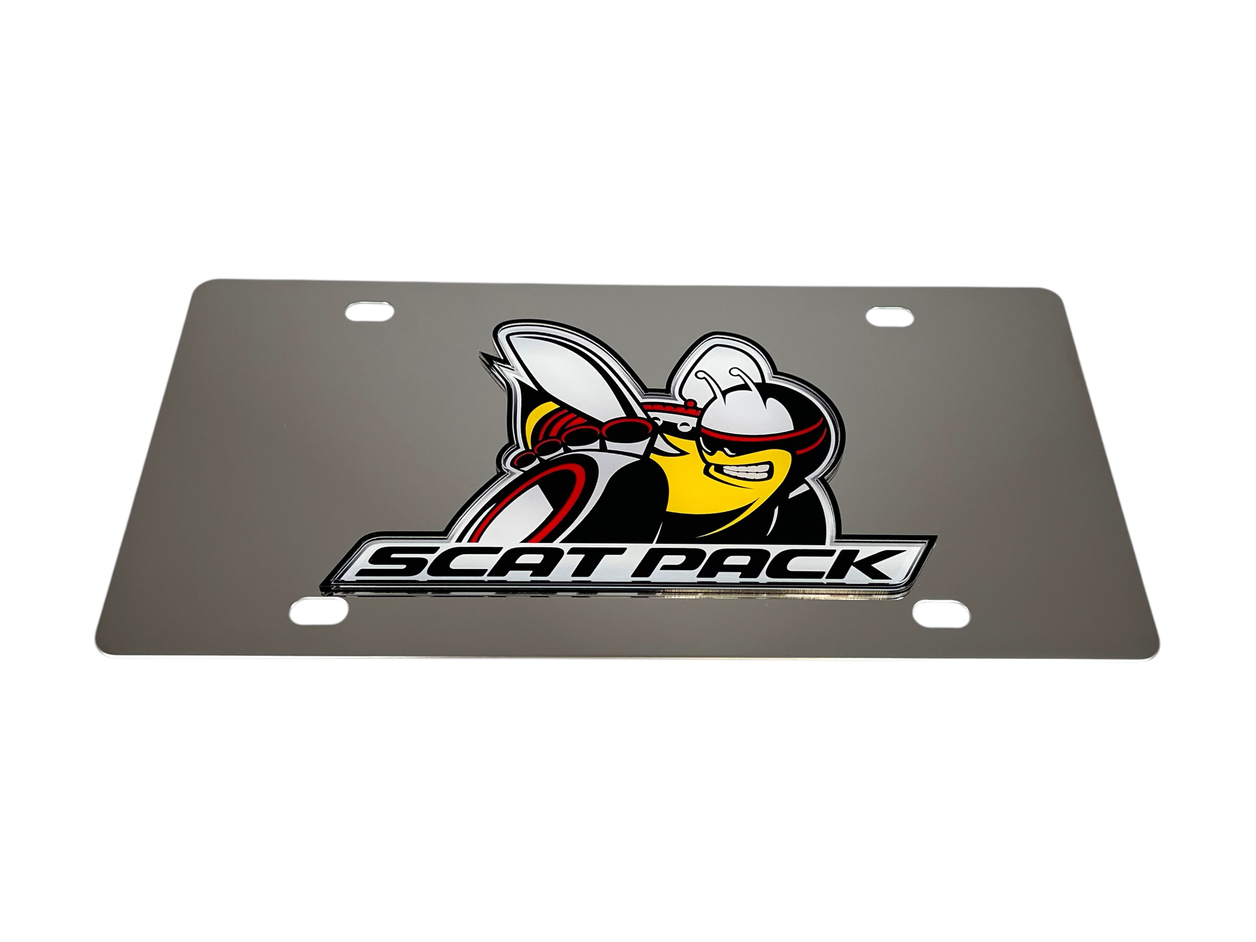 Dodge Scat Pack Stainless Steel License Plate