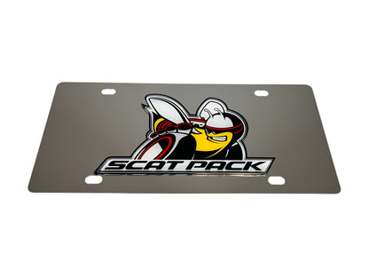 Dodge Scat Pack Stainless Steel License Plate