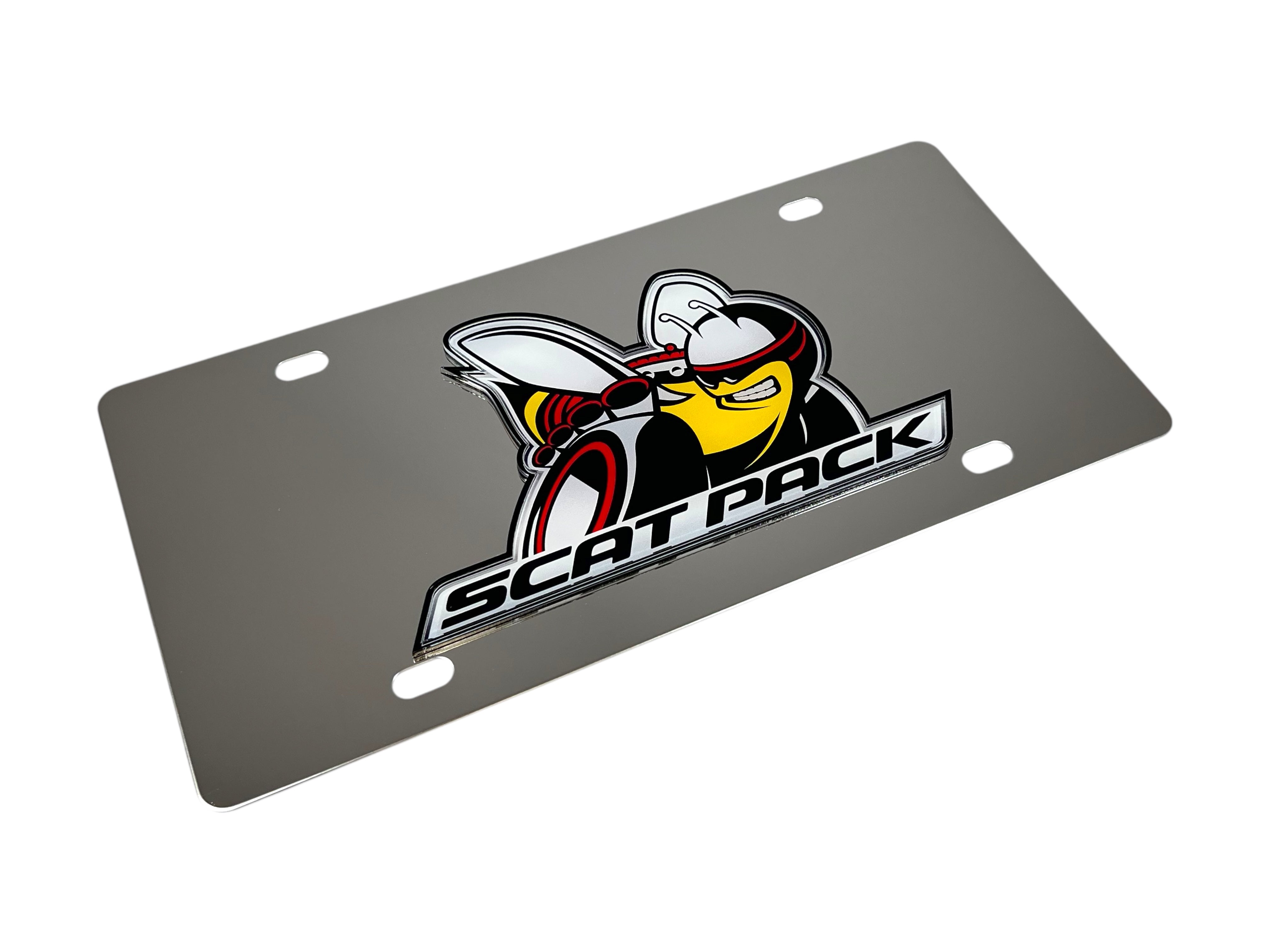 Dodge Scat Pack Stainless Steel License Plate
