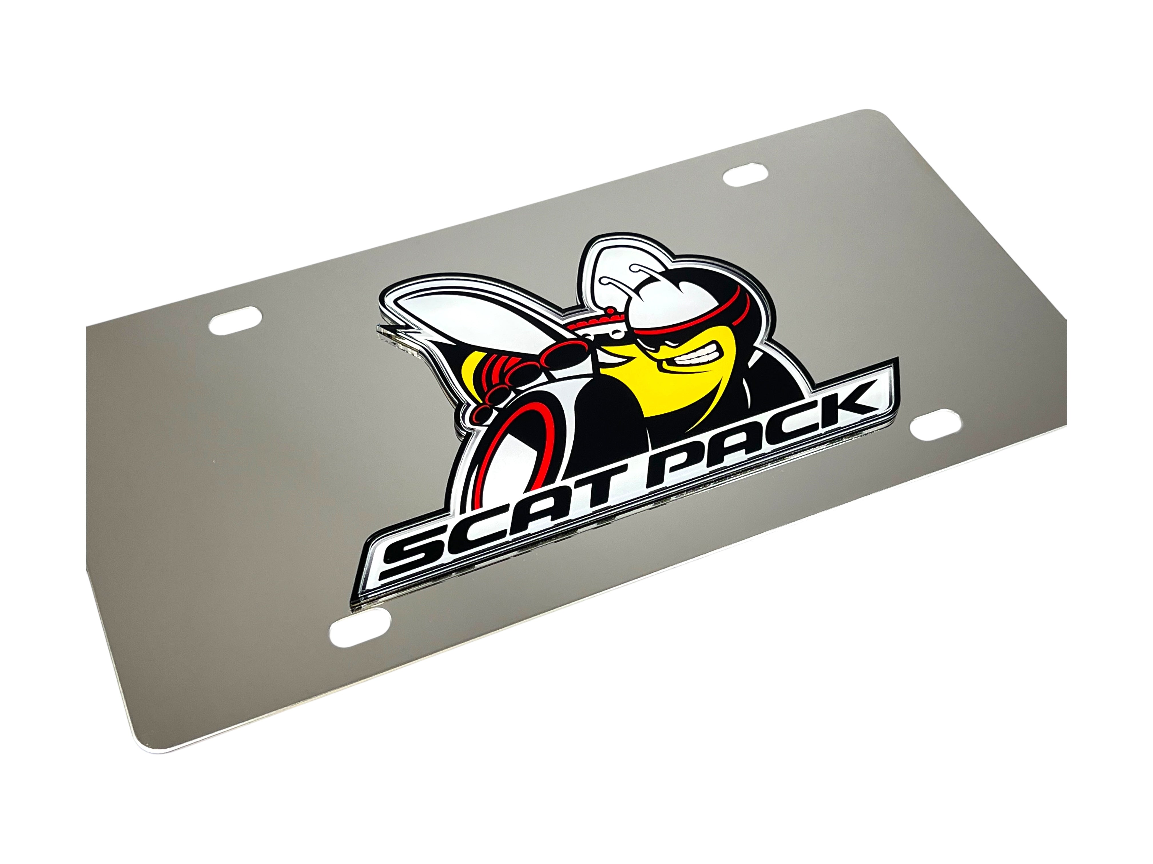 Dodge Scat Pack Stainless Steel License Plate