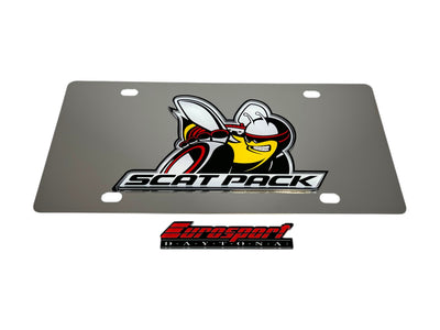 Dodge Scat Pack Stainless Steel License Plate