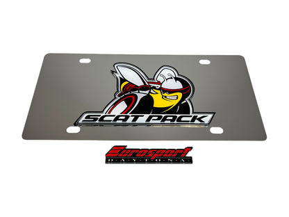 Dodge Scat Pack Stainless Steel License Plate
