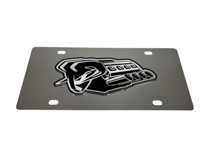 Ram Hemi Badge of Protest Stainless Steel License Plate