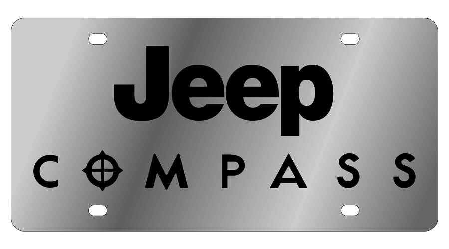 Jeep Compass Stainless Steel License Plate