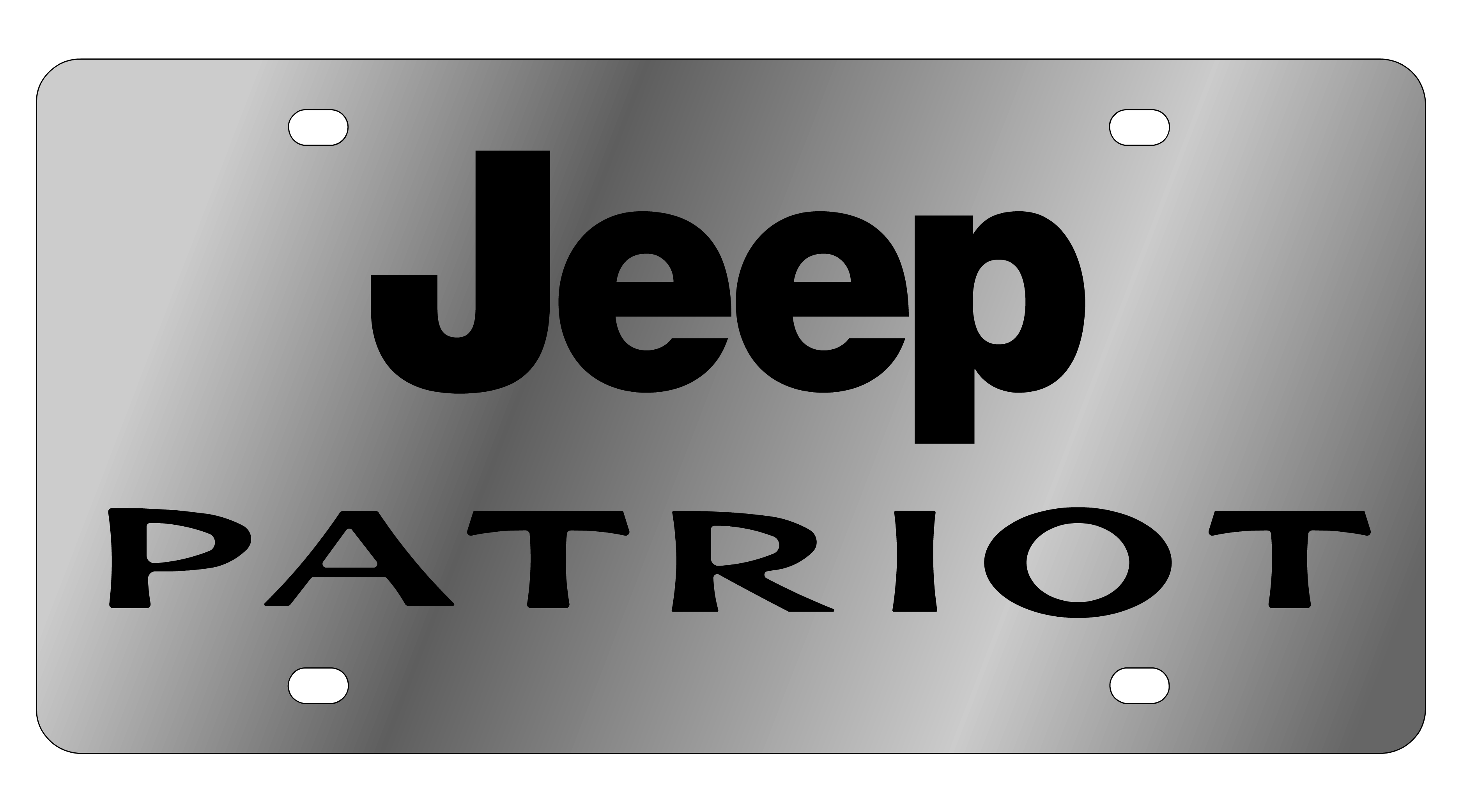 Jeep Patriot Stainless Steel License Plate